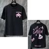 8765 CHROME HEARTS 2026 Лето Новая Высококачественная Хлопковая Круглый Вырез Свободная Большого Размера Мужская и Женская Футболка Футболка для Пары