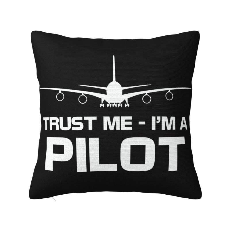 Cockpit Six Dials Flight Simulator Pilot Pillow Covers Home Decor Fashion Aviation Airplane Chair Cushion Square Pillowcase