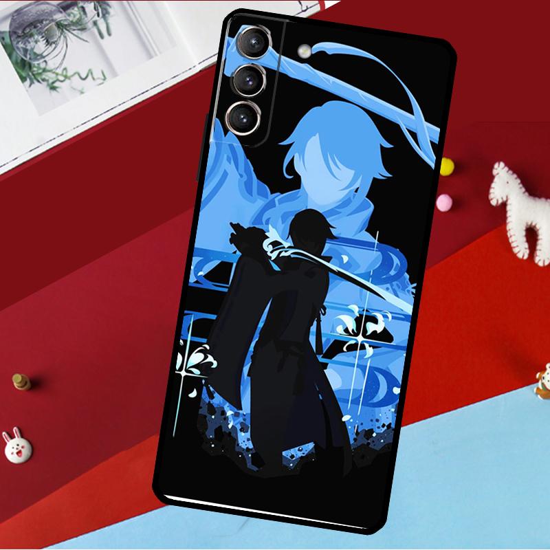 Чехол Genshin Impact Kamisato Ayato для Samsung Galaxy S26 S25 S24 S21 S22 S23 Ultra S10 Plus S20 FE S25 FE