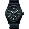СБСК013 (5SPORTS Field Sports Style MechanicalGMT Мужской кожаный ремешок) Круглые часы черного цвета