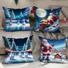 Christmas Printed Cushion Cover Series New Home Sofa Decoration Cushion Cover Bedroom Cushion Cover