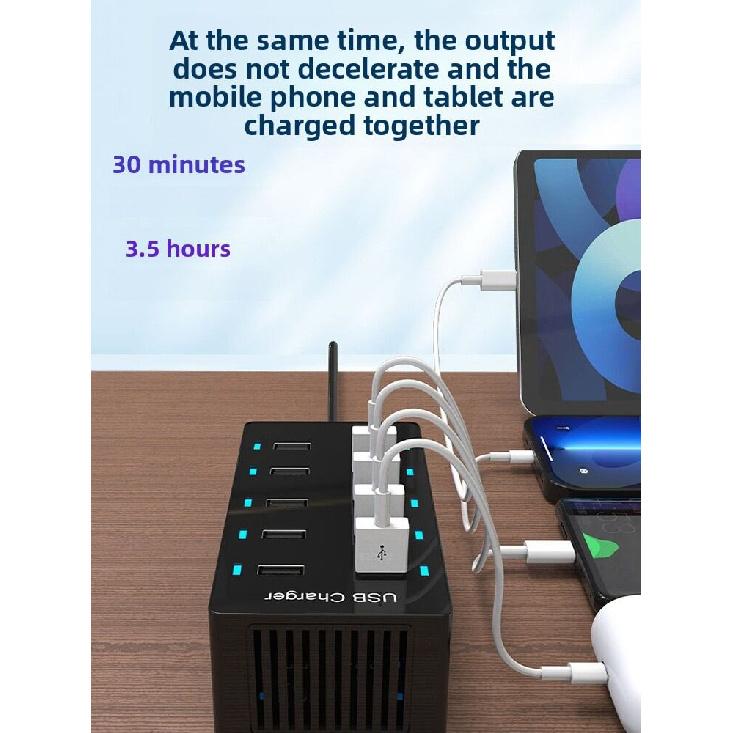 Earise | Многофункциональное USB-зарядное устройство с 15 портами