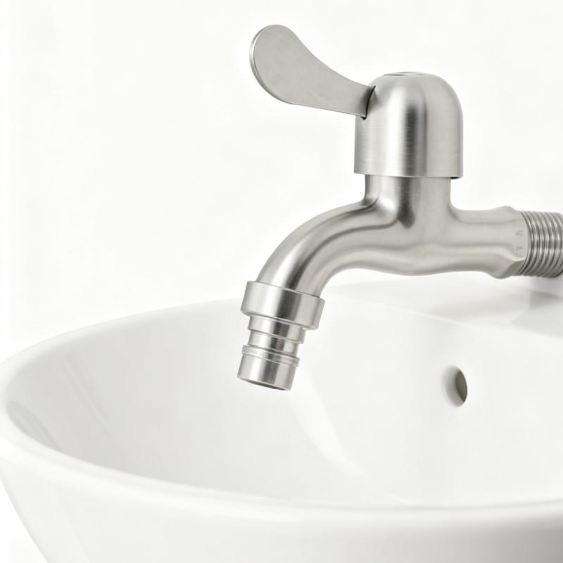 Кран из нержавеющей стали, кран с одним выходом, аксессуары для ванной комнаты, краны для стиральной машины, кран для стиральной машины для благоустройства дома