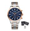 MEGIR Luxury Men Watches Stainless Steel Bracelet Quartz Chronograph Gold Big Dial Luminous Male Wristwatch Montre Homme 2150