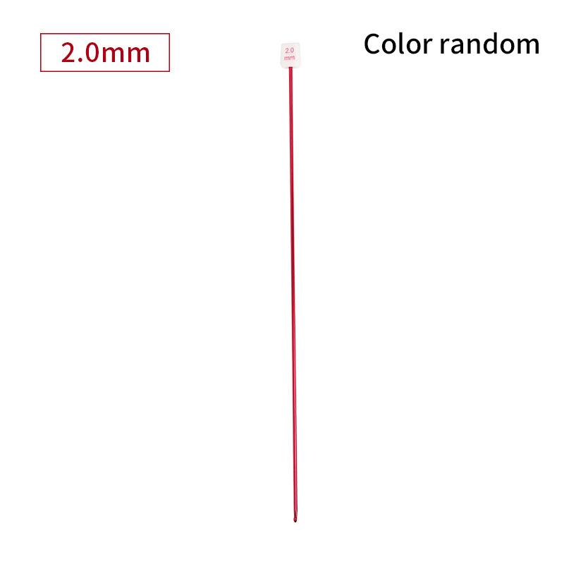 1 шт., иглы для свитера, разноцветные тунисские афганские крючки, длинные алюминиевые ткацкие инструменты, 2,5–8 мм