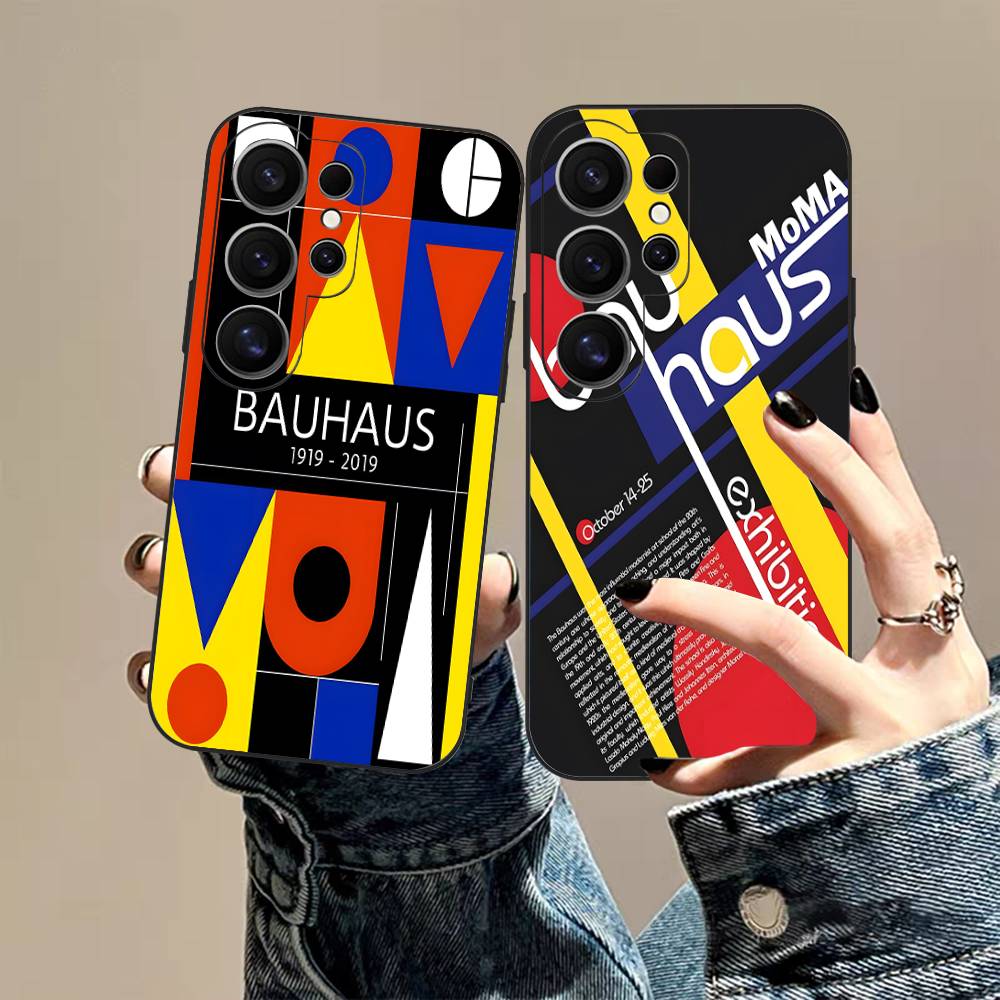 Абстрактный B-Баухаус Геометрическое Искусство Чехол для Телефона Для Samsung S 24 Fe 25 Ultra Plus 20 Lite 21 30 22 23 24 22 Ultra 5G Fundas