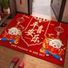 Weaving Texture Goat Year Floor Mat Blessing Words Sheep Door Mat  Lunar New Year