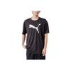 Puma Футболка с коротким рукавом с логотипом, светоотражающая, влагоотводящая, быстросохнущая, дышащая, мужская, черная 520139-01