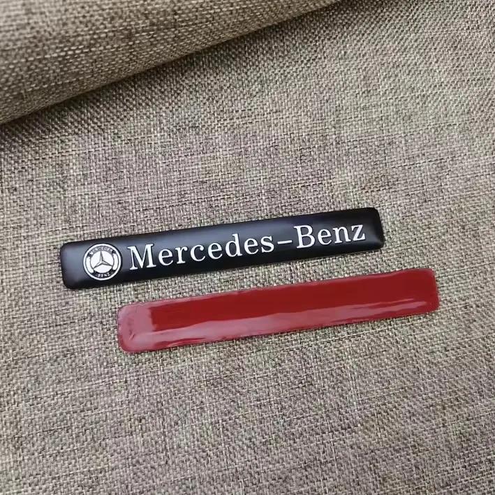 Алюминиевая Наклейка-Шильдик На Автомобиль Для Аксессуаров Mercedes Benz AMG Brabus Maybach Smart W204 GLC CLA GLK W205 W203 W206 W108 W124 W126 IA1
