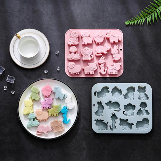 Yousheng 12 Zodiac силиконовая форма для льда форма для приготовления шоколадного десерта гибкая машина для приготовления льда 12 полостей формы для мороженого для напитков на вечеринку в честь Хэллоуина