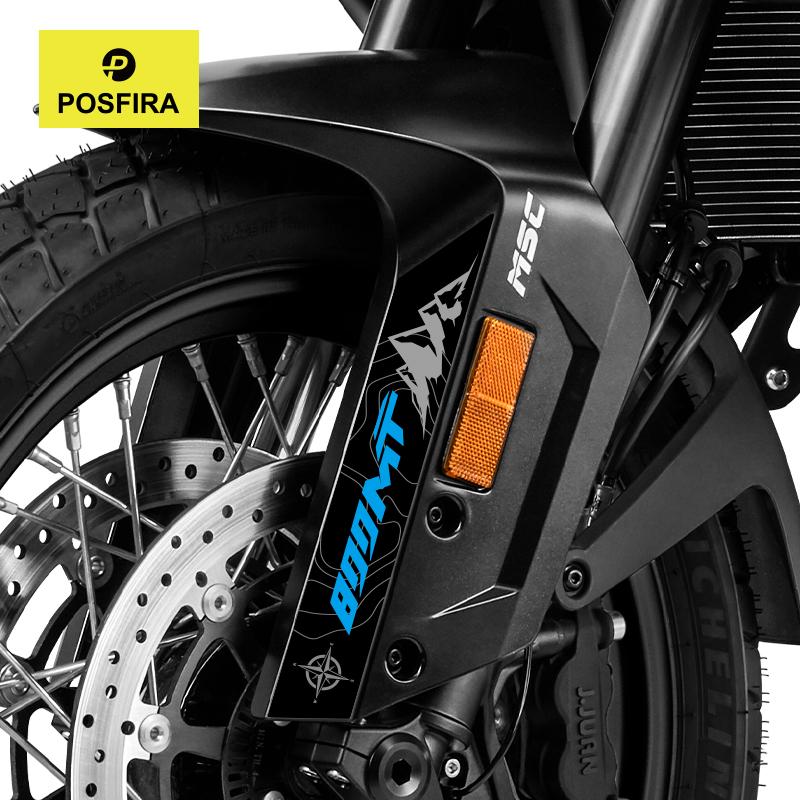 POSFIRA Motorcycle Front Fender Stickers Vinyl Decal for CFMoto 800MT CF Moto 800 MT MT800 Explore Touring 2022-2025 Accessories