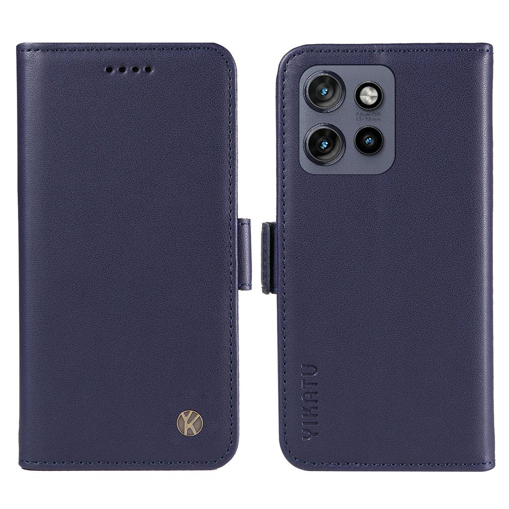 YIKATU YK-003 For Motorola Edge 50 Neo 5G/Moto S50 5G/Thinkphone 25 5G Case Wallet Stand Leather Phone Cover Side Buckle