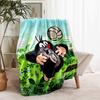 1pc Blanket The Little Mole Print Design, Lightweight Blanket for Sofa, Bed- Soft &Warm, Gift for All Seasons like Christmas, Halloween