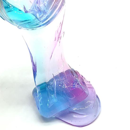 Многоцветная прозрачная мягкая эластичная глина детская игрушка для снятия стресса кристальная слизь