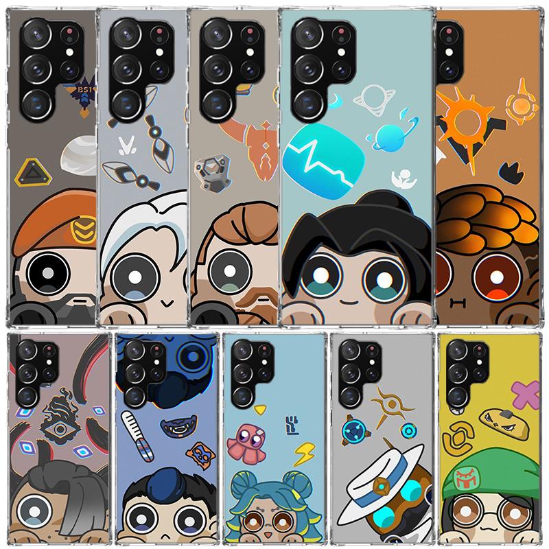 Game Valorant Cute Phone Case For Samsung Galaxy S24 S25 Edge S26 Ultra S22 S23 Plus S21 + S20 FE Soft TPU Back Cover Galaxy S22