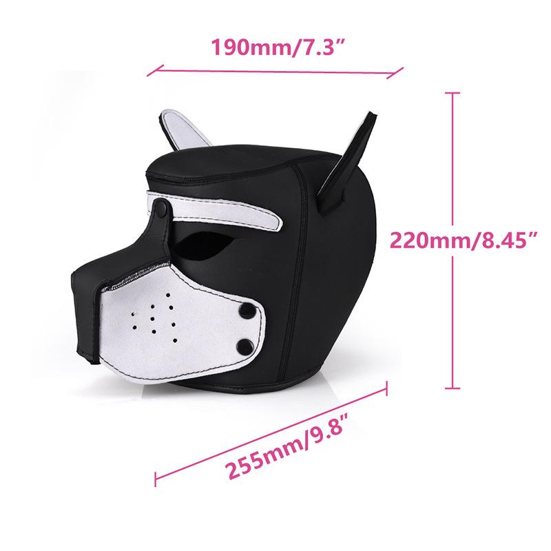 Женская карнавальная маска на Хэллоуин, сексуальная маска для взрослых, косплей, ролевая игра, маска на всю голову для собаки, мягкая латексная резиновая маска для щенка для лица