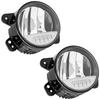 1 Pair Clear Lens LED Fog Light Lamp 68307273AE For 2017-24 Jeep Wrangler JL/ JT