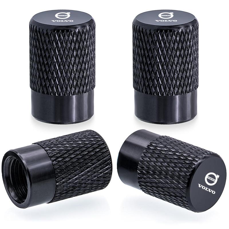 Для Volvo EX90 V60 V40 XC90 S60 XC60 V50 V70 S90 4 шт. Колпачки на клапан колеса автомобиля Покрышки Ствол шины Пылезащитные Водонепроницаемые Аксессуары