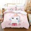 Dream Princess Bed Coer Sets Girl 100% High Quality Comforter Bedding Sets Duvet Cover Set Castle Cartoon Bedclothes Full