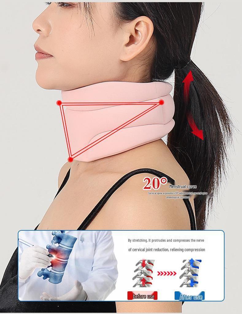 Nylon Neck Warmer & Corrector: Anti-Head Down Cervical Support Device for Home Physiotherapy