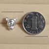 Серебряные бусины-разделители со знаком зодиака Овца и Лошадь для изготовления браслетов и бижутерии своими руками.
