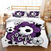Лидер продаж, комплект пододеяльников с 3D футбольным принтом, модный комплект постельного белья, детский комплект постельного белья, одинарный размер, двойной размер, декор для спальни