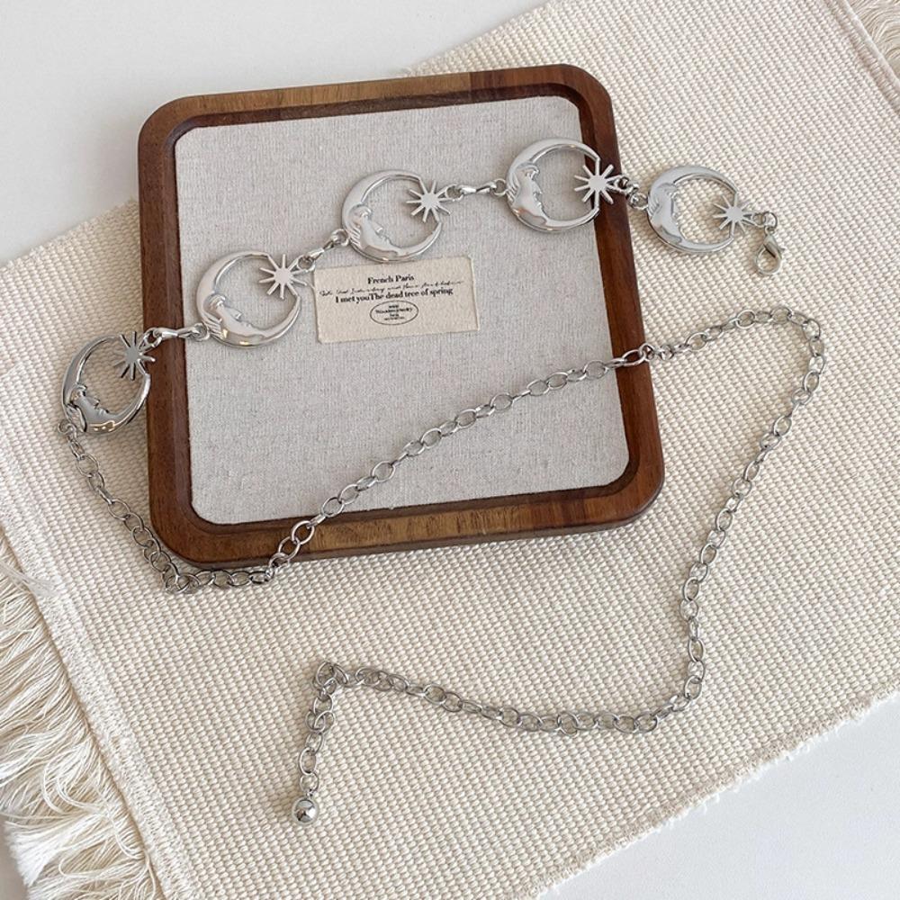 Belly Chain Metal Circular Ring Waist Chain Elegant Ethnic Belt Chain Dress Decoration