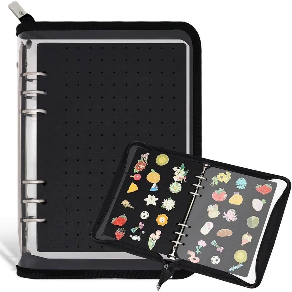 Space Saving Felt Brooch Storage Book 6 Pages Badge Charms Organizer Home Accessory