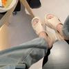 Thick Bottom Heightening 7cm Slippers Women's Summer Outer Wear Hollow Open-toed Cool Slippers