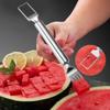 1pcs Dual Head Watermelon Fork 2-in-1 Stainless Steel Fruit Cutter,Cutter Slicer Tool for Home Kitchen Gadget Melon Cube Cutter