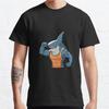 Men Fashion Casual Short Sleeves Fit Shark Tops Aesthetic Vintage Oversized T-shirts
