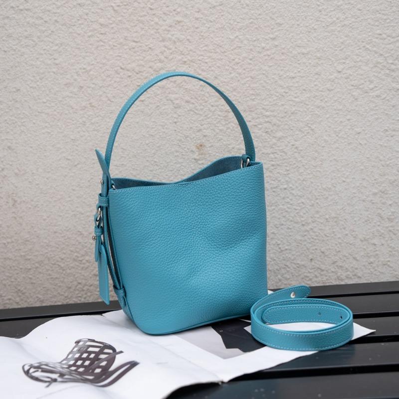 Сумка-ведро из коровьей кожи Женская сумка из натуральной кожи Женская сумка на одно плечо подмышкой Повседневная сумка на одно плечо