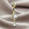 Teardrop Shape Navel Ring Crystal Belly Piercing Jewelry Fashion Belly Button Rings  Daily