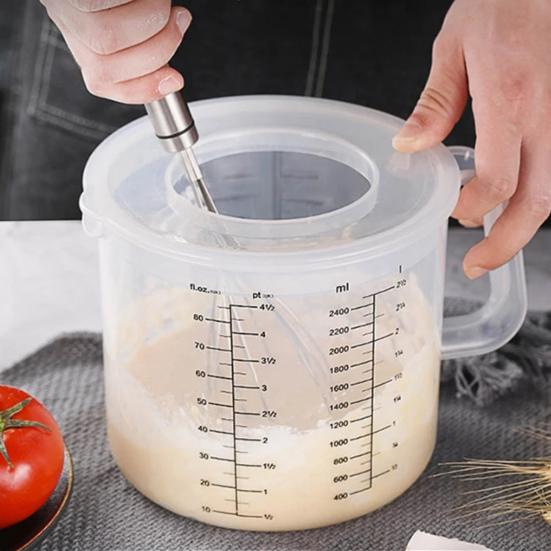 2500ml Measuring Grade Cup Food Large Capacity Good Seal Effect High Accuracy Leakproof