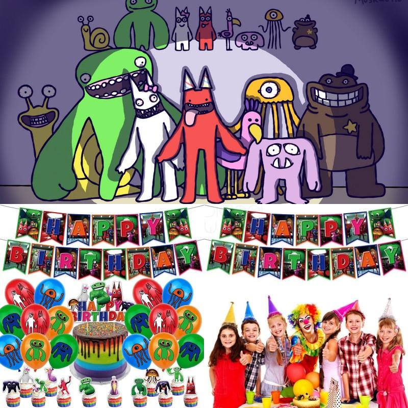 Набор для украшения на день рождения в стиле Garten Of Banban, высококачественные и безопасные материалы