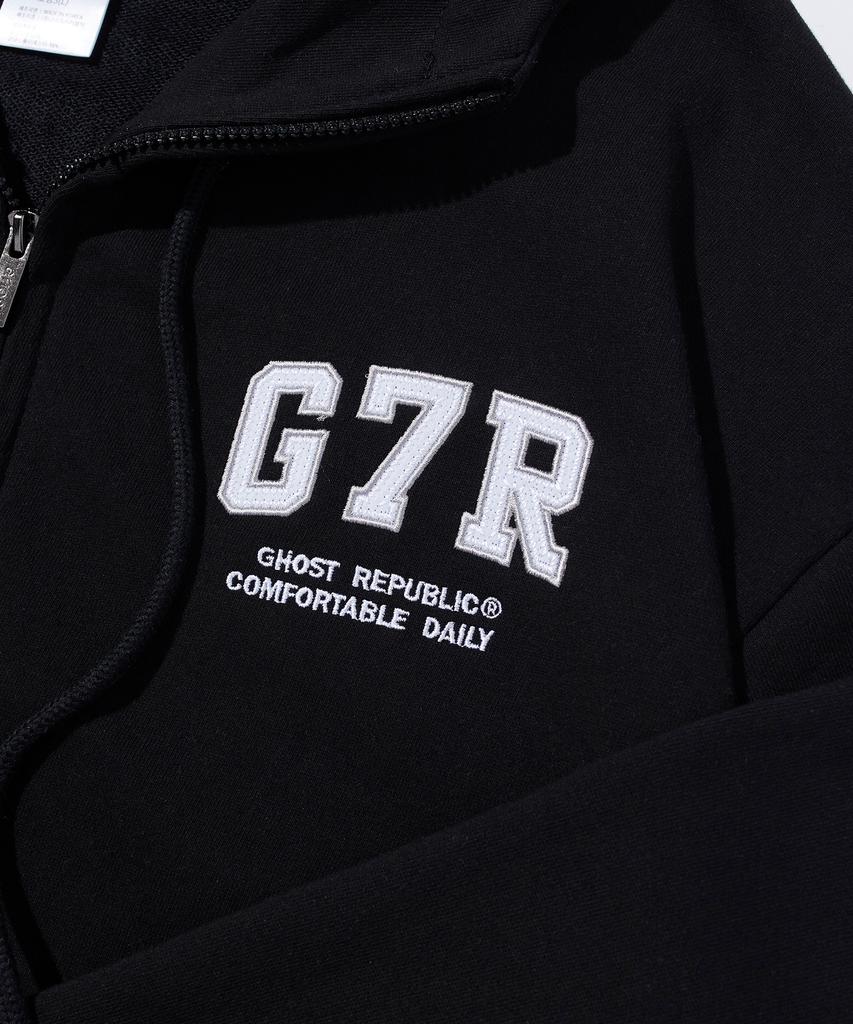 Толстовка на молнии с капюшоном Ghost Republic G7R, арочная, оверсайз, Ghz-271