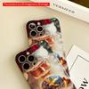 2DFlat Santa Holding Glowing Earth Globe All inclusive film hard phone case, compatible with iPhone 18 Pro Max 17 16 15 14 13 12 11