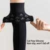 1PAIR silicone non-slip knee socks women's JK calf socks velvet thigh stockings Japanese black long tube ballet style
