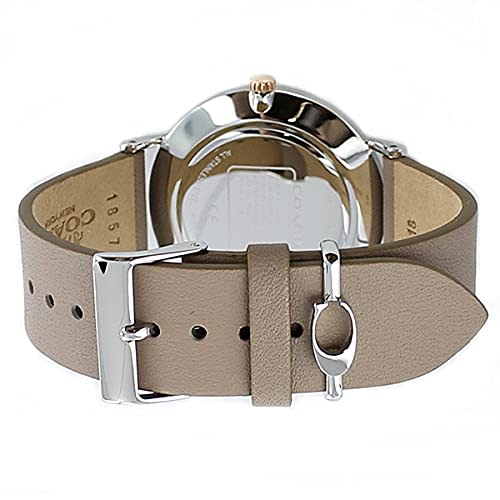 Coach Perry Watches with Storage Box for Men and Women, Matching Leather Straps, 1450315514503119