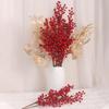 1PCS Artificial Flower Red Berry Bouquet Fake Plant for Home Vase Decor Valentine's Day New Year Party Decoration