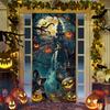 Замок Скелет Тыква Хэллоуин дверь украшение вешалка наклейка гобелен декор фон ткань Хэллоуин баннер