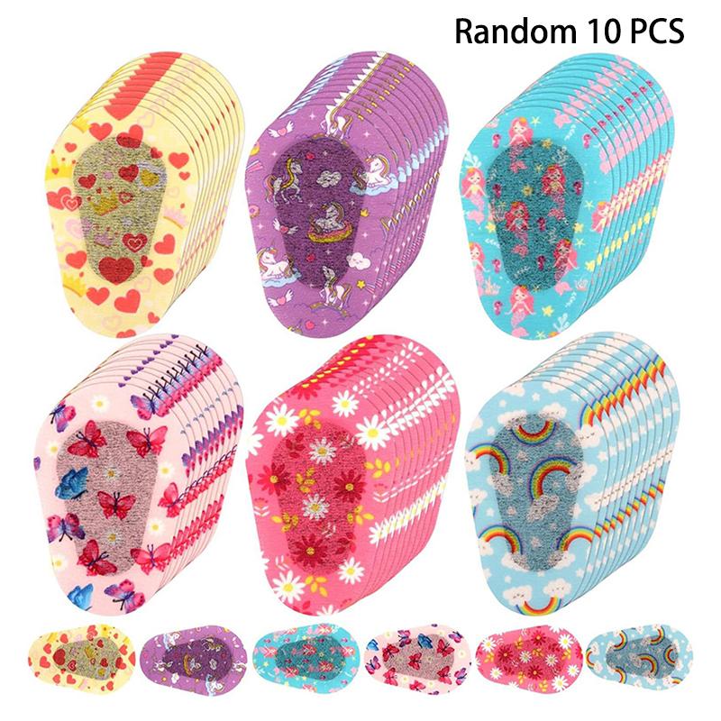 10Pcs Medical Sterile Eye Pad For Amblyopia Lazy Eye Protect Eyesight Cute Adhesive Eye Patches Bandage For Kids Girls Boys