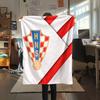 Croatian Football Federation  Print Flannel Blanket, High quality Comfortable for All Seasons, Home Decor, Warmth and Comfort