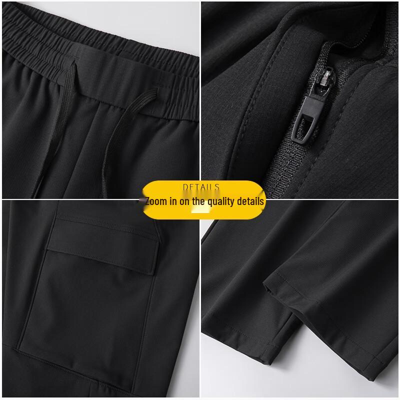 Di Bin Ze Men's Plus Size Straight Cargo Pants