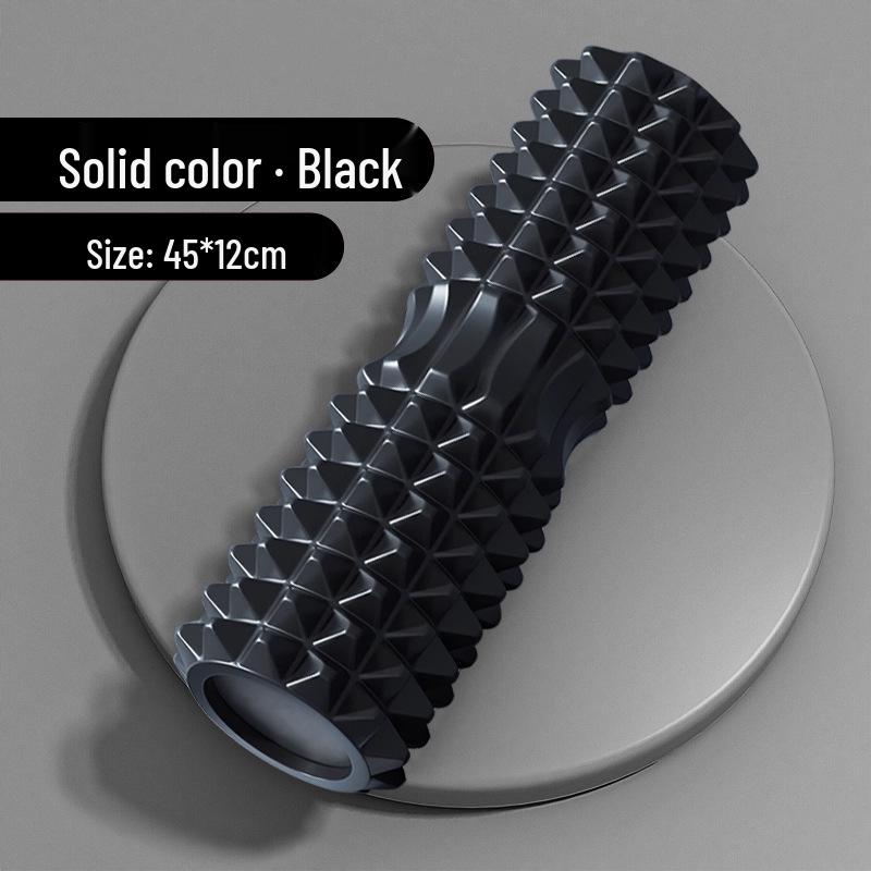 Crescent High-Intensity Foam Roller: Slimming Leg & Calf Massager with Hollow Wolf Tooth Design