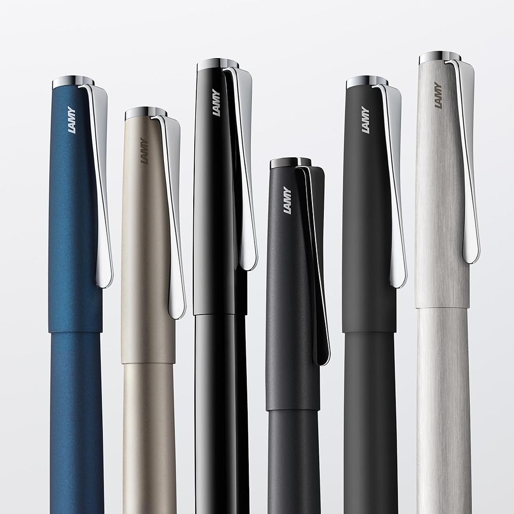 Шариковая ручка Lamy Studio 269 - Вневременная шариковая ручка, Темно-коричневая, Нержавеющая сталь, устойчивая к коррозии, с зажимом в форме пропеллера, Средняя ширина линии, 1