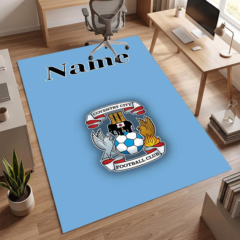 Coventry City Football Club (1) Personalized name Office Carpet Stylish Decor for Living Room Bedroom Kitchen