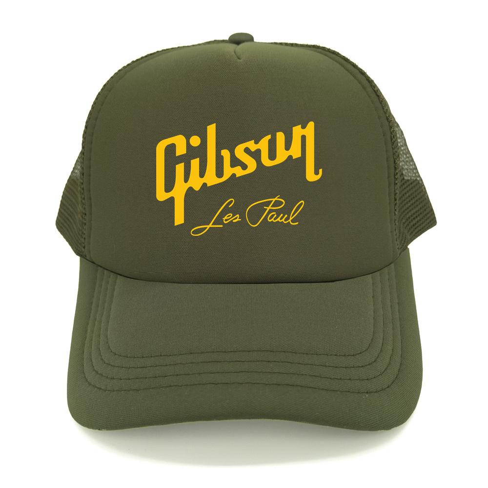 Gibson Les Paul Trucker Cap Unisex Cool Guitar Gibson Hat Baseball Cap Cool Summer Unisex Mesh Net Caps MZ