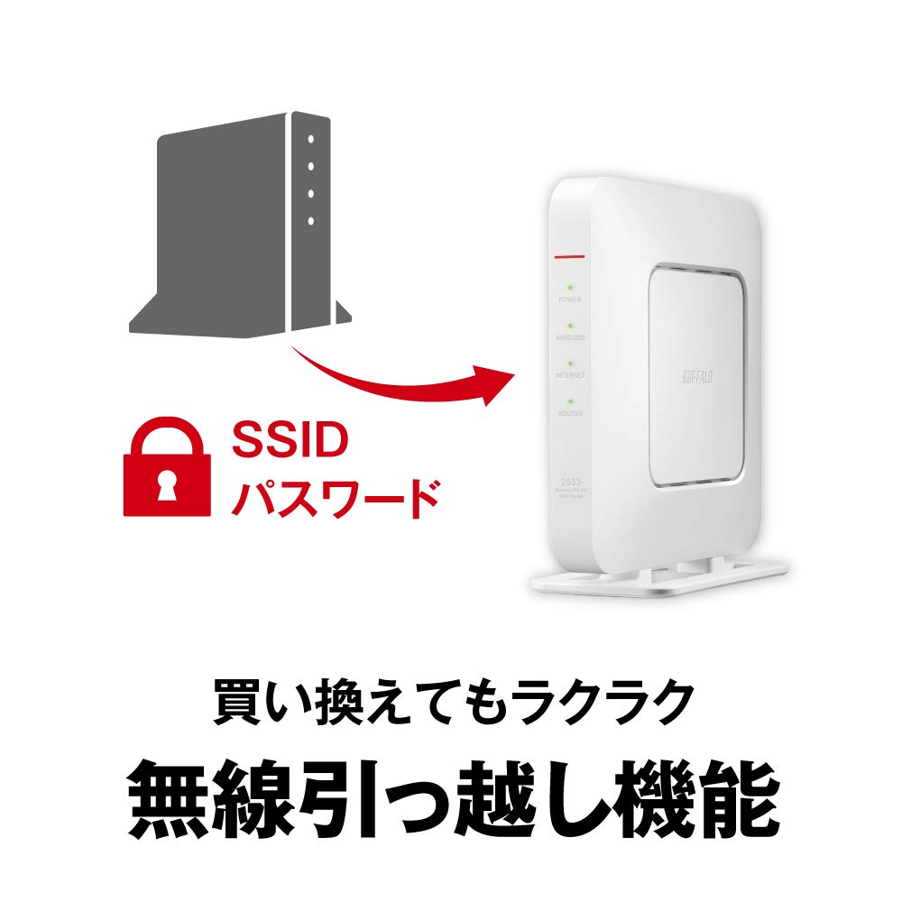 Маршрутизатор BUFFALO WiFi 4LDK здание 11ac ac2600 IPv6 совместимый двухдиапазонный простой пакет телеработа SE производитель эксплуатация WSR-2533DHPL2/NW 3-этажный