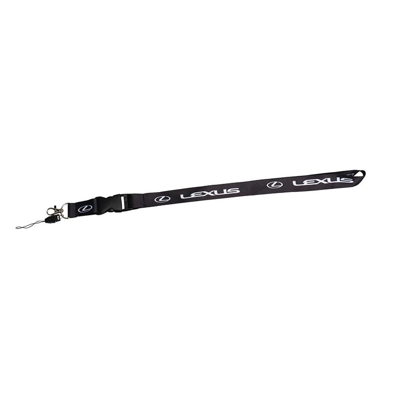 1pc Car Lanyard Straps Double-sided Logo Cell Phone Hanging Work Lanyard Car Keychain Auto Accessories Pendant Men Gift Key Ring